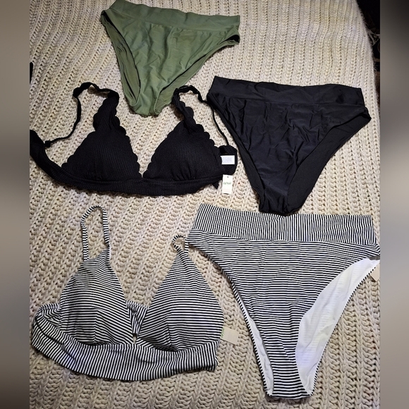 NWT Aries swimwear 2 tops and 3 bottoms - Picture 1 of 14